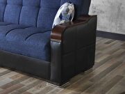 Blue / black two toned sleeper / storage sofa by Istikbal additional picture 3