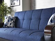 Blue / black two toned sleeper / storage sofa by Istikbal additional picture 6