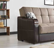 Brown / black two toned sleeper / storage sofa by Istikbal additional picture 14