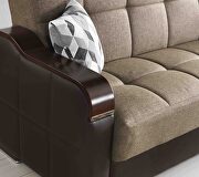 Brown / black two toned sleeper / storage sofa by Istikbal additional picture 15