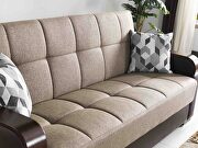 Brown / black two toned sleeper / storage sofa by Istikbal additional picture 16