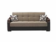 Brown / black two toned sleeper / storage sofa by Istikbal additional picture 5