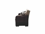 Brown / black two toned sleeper / storage sofa by Istikbal additional picture 7