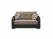 Brown / black two toned sleeper / storage sofa by Istikbal additional picture 8
