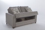 Storage loveseat light brown fabric by Istikbal additional picture 2