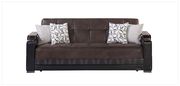 Modern dark chocolate fabric storage sofa bed by Istikbal additional picture 2
