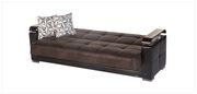 Modern dark chocolate fabric storage sofa bed by Istikbal additional picture 5
