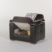 Modern dark chocolate fabric storage sofa bed by Istikbal additional picture 9