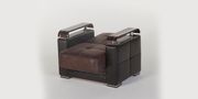 Modern dark chocolate fabric storage chair by Istikbal additional picture 3