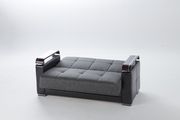 Modern fume gray fabric storage loveseat by Istikbal additional picture 3