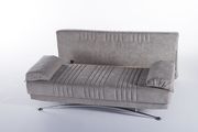 Gray fabric storage queen size sofa bed additional photo 3 of 4