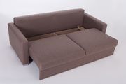 3-seater brown fabric sofa bed w/ storage by Istikbal additional picture 4