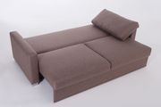 3-seater brown fabric sofa bed w/ storage by Istikbal additional picture 5