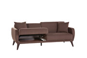 Storage brown sofa / sleeper in a box by Istikbal additional picture 10