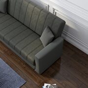 Versatile sofa / sofa bed in gray fabric by Istikbal additional picture 7