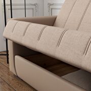Versatile sofa / sofa bed in brown fabric by Istikbal additional picture 4