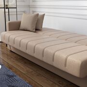 Versatile sofa / sofa bed in brown fabric by Istikbal additional picture 10