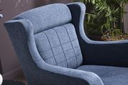 Basic blue accent chair in modern style by Istikbal additional picture 3