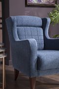 Basic blue accent chair in modern style by Istikbal additional picture 4