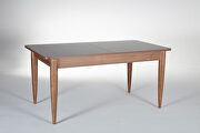 Light walnut contemporary dining table by Istikbal additional picture 6