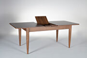 Light walnut contemporary dining table by Istikbal additional picture 7