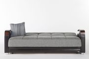 Gray chenille fabric storage sofa w/ bed ability by Istikbal additional picture 8