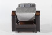 Gray chenille fabric storage sofa w/ bed ability by Istikbal additional picture 10