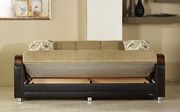 Fulya brown micro suede storage sofa w/ bed ability additional photo 3 of 4