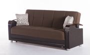 Naomi brown micro suede storage sofa w/ bed ability by Istikbal additional picture 4