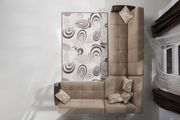 Modular two-toned 3pcs sectional in fulya brown additional photo 5 of 9