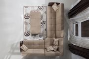 Modular two-toned 3pcs sectional in fulya brown by Istikbal additional picture 6