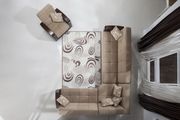 Modular two-toned 3pcs sectional in fulya brown by Istikbal additional picture 8