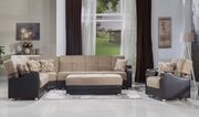 Modular two-toned 3pcs sectional in fulya brown by Istikbal additional picture 10