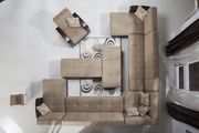 Modular two-toned 5pcs sectional in fulya brown additional photo 5 of 9