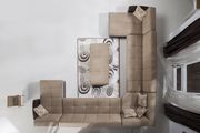 Modular two-toned 5pcs sectional in fulya brown by Istikbal additional picture 7