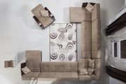 Modular two-toned 5pcs sectional in fulya brown by Istikbal additional picture 9
