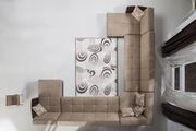 Modular two-toned 5pcs sectional in fulya brown by Istikbal additional picture 10