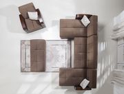 Modular two-toned 3pcs sectional in naomi brown by Istikbal additional picture 5