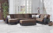 Modular two-toned 4pcs sectional in naomi brown by Istikbal additional picture 4
