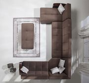Modular two-toned 4pcs sectional in naomi brown by Istikbal additional picture 7