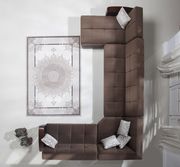 Modular two-toned 4pcs sectional in naomi brown by Istikbal additional picture 8