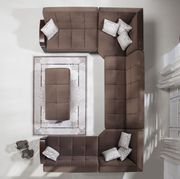 Modular two-toned 5pcs sectional in naomi brown by Istikbal additional picture 5
