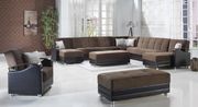 Modular two-toned 5pcs sectional in naomi brown by Istikbal additional picture 2