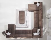 Modular two-toned 5pcs sectional in naomi brown by Istikbal additional picture 7