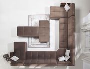 Modular two-toned 5pcs sectional in naomi brown by Istikbal additional picture 8