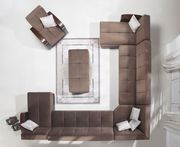 Modular two-toned 5pcs sectional in naomi brown by Istikbal additional picture 10