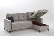 Modern gray versatile reversible sectional w/ bed by Istikbal additional picture 4