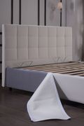 Queen Size storage bed in white PU by Istikbal additional picture 4