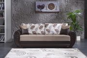 Two-toned sand storage sleeper sofa / sofa bed by Istikbal additional picture 2
