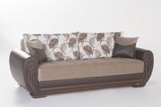 Two-toned sand storage sleeper sofa / sofa bed by Istikbal additional picture 3